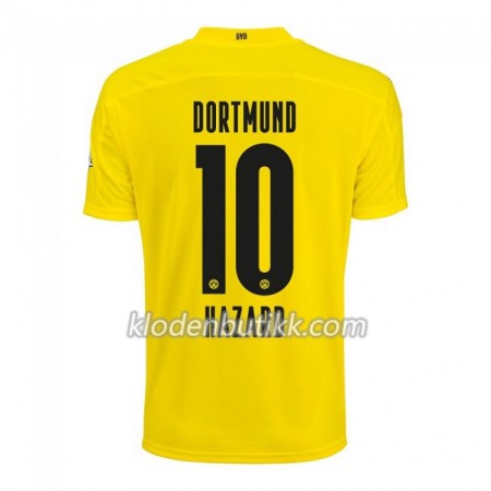 Borussia Dortmund Thorgan Hazard 10 Hjemme Fotballdrakt 2020-2021 Kortermet